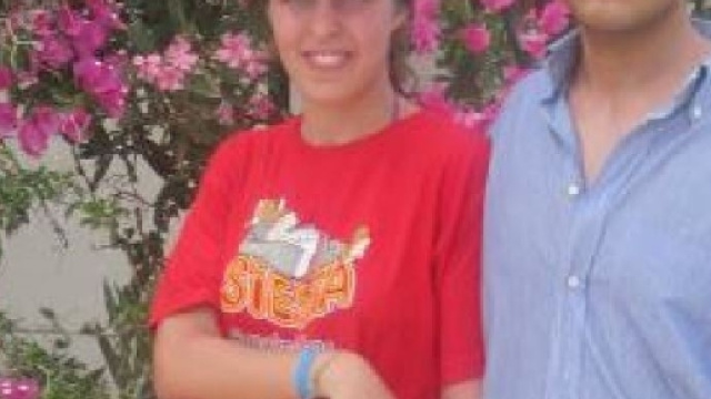 Erika Preti con il fidanzato Dimitri Fricano in una foto di anni fa. Ieri erano insieme in vacanza in Sardegna: lei &egrave; stata uccisa a coltellate.