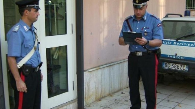 Un'operazione dei carabinieri a Sant'Antimo