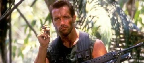 Arnold Schwarzenegger in 80's classic Predator screen grab taken from YouTube / Graciela Pauline Siska