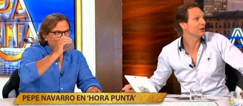 Pepe Navarro y Javier C&aacute;rdenas en hora Punta