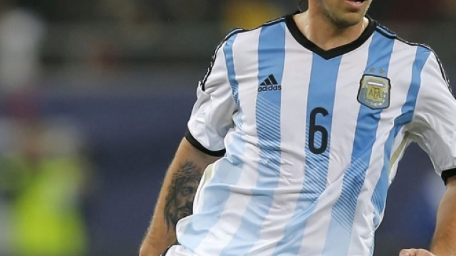 Luca Biglia con la maglia della nazionale argentina