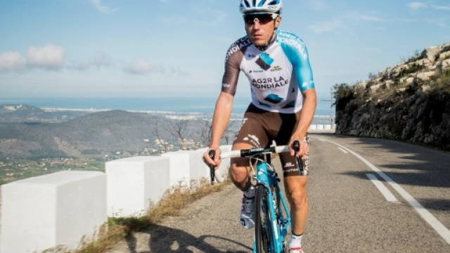 Domenico Pozzovivo, corridore lucano della Ag2R La Mondiale, &egrave; impegnato nel Giro di Svizzera