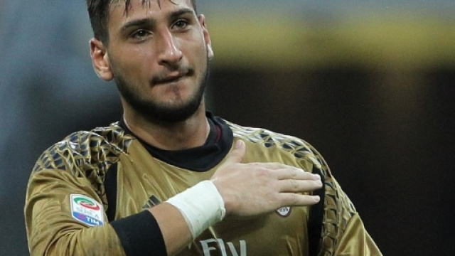 Il portiere rossonero Gigio Donnarumma