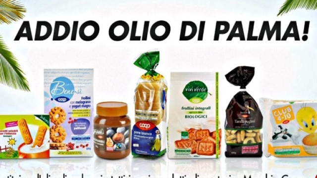 Olio di palma: Coop fa sostituire 200 prodotti a marchio contenenti olio di palma.