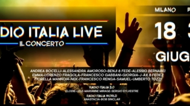 Radio Italia live 2017 concerti gratis a Milano e Palermo