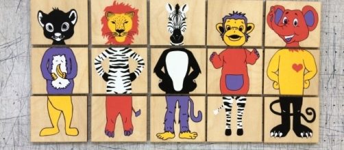 Sophie delights in creating colorful and fun games that children can enjoy without technology. / Photo via Sophie Joubarne, used with permission.