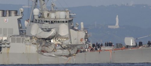 Search for 7 Navy sailors ends after bodies found on ship ...screencap CNN Youtube