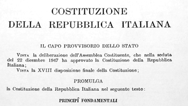 La Costituzione della Repubblica italiana