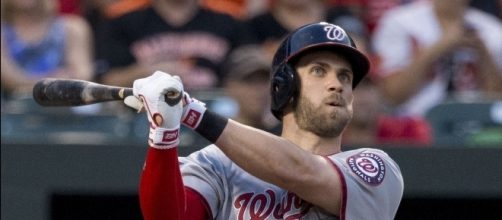 Nationals right fielder Bryce Harper is cruising to his fifth career MLB All-Star selection -- Keith Allison via WikiCommons
