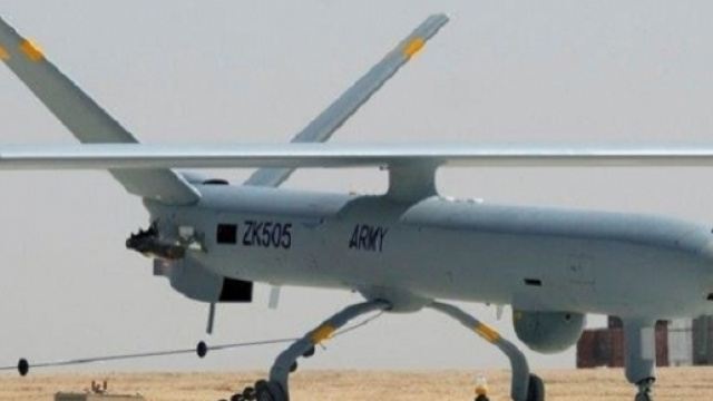 Il drone Shahed 129, velivolo di fabbricazione iraniana: un modello simile &egrave; stato abbattuto dai caccia statunitensi in Siria