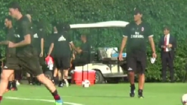 Ritiro estivo dei rossoneri a Milanello