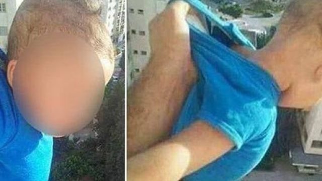 Follia: appende il figlio al 12&deg;piano