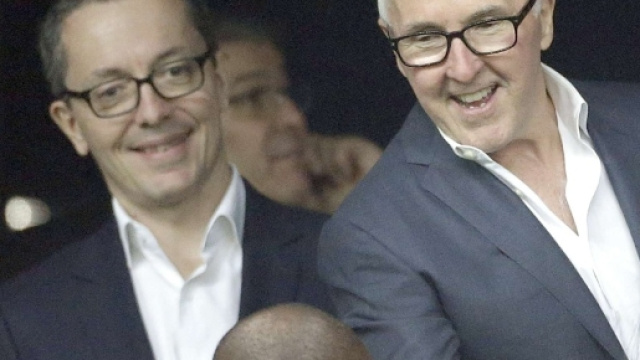 Jacques-Henri Eyraud et Frank McCourt