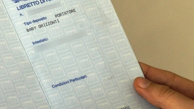 Libretto di riparmio al portatore, vietati dal 4 luglio.