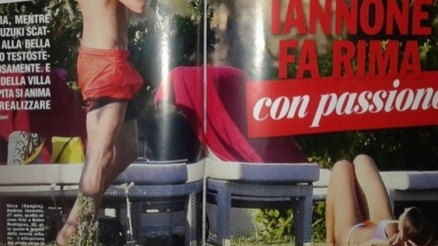Andrea Iannone e Belen Rodriguez immortalati dal settimanale Chi