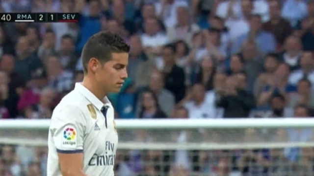 James Rodr&iacute;guez del Real Madrid