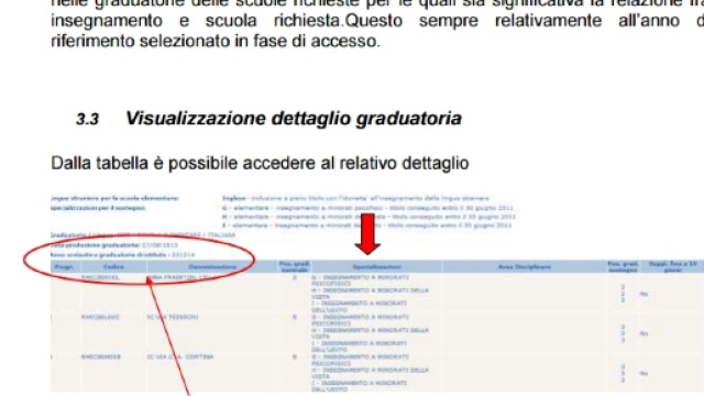 come visualizzare le graduatorie d'istituto