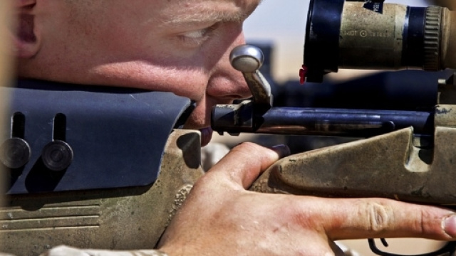 Un cecchino (foto di repertorio)
