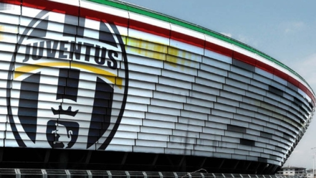 Una veduta esterna dello Juventus Stadium, da poco ribattezzato Allianz Stadium per ragioni di sponsor