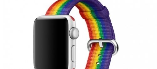 Apple Pride Edition Woven Nylon Watch band. [Image via Apple]