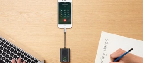 Pioneer Rayz Rally Lightning-powered portable speaker. [Image via Apple/Apple.com]