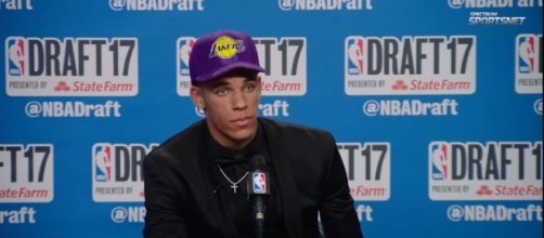 Lonzo Ball is the newest Lake [Image via Sports Buzz/YouTube screencap]