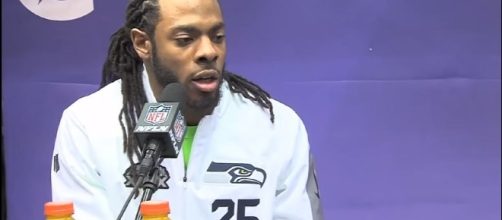 Richard Sherman, Seattle Seahawks - youtube screen capture / WEBN-TV Boston