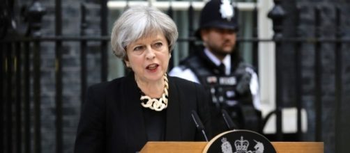 Theresa May hasn't had a lot to smile about in the last four weeks. (Source: Mirror.co.uk)