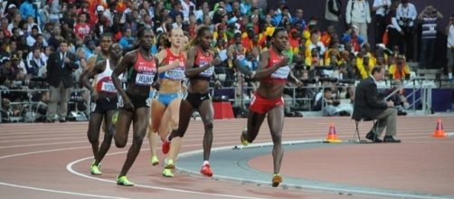 Alysia Monta&ntilde;o running at the 2012 Olympics (Image by Citizen59 via Wikimedia Commons.)