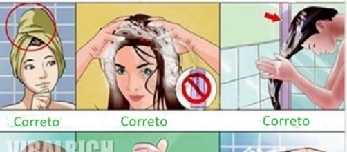Modo correto de lavar os cabelos tem surpreendido a muitos nas redes sociais. ( Ilustra&ccedil;&atilde;o: Reprodu&ccedil;&atilde;o)