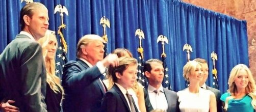 On the same day, Eric Trump and father Donald hit the Democrats. Photo via @Erictrump, Twitter.