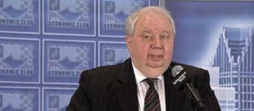 Sergey Kislak is returning to Moscow. Photo via Detroit Economic Club, YouTube.