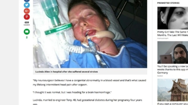 'Dopo l'orgasmo sono rimasta paralizzata': il racconto di una donna inglese.