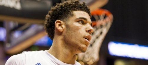 Lonzo Ball during his day at UCLA. Photo by Twitter/@UCLAMBB