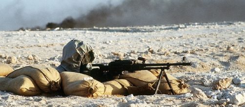 Syrian soldier - warning issued on possible chemical attack - (CC BY)