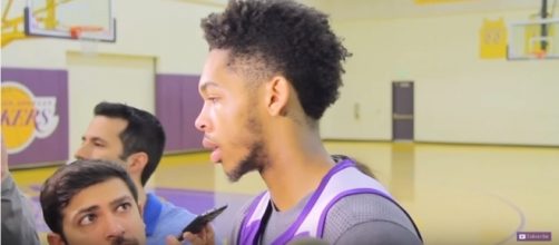 Los Angeles Lakers forward Brandon Ingram. Photo by YouTube screenshot/@Lakers Nation