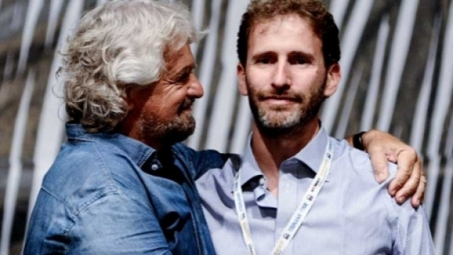 I capi del M5S, Beppe Grillo e Davide Casaleggio
