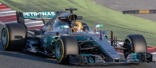 Lewis Hamilton in his Mercedes. Picture by Morio, Creative Commons.