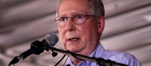 Republican Senate Majority leader Mitch McConnell speaking in Kentucky, 2010 / [Image by Gage Skidmore via Flickr / CC BY-SA 2.0]