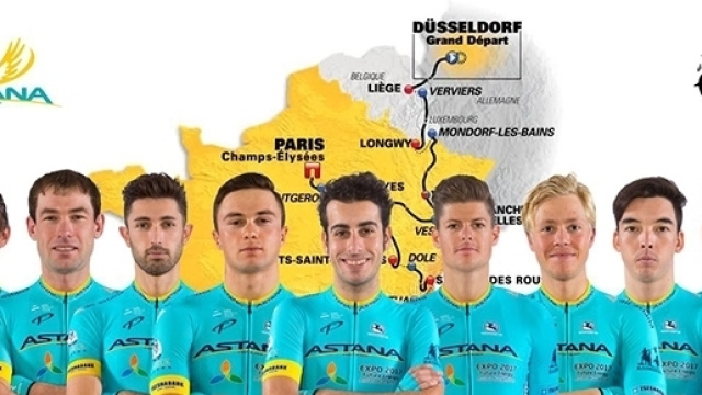Corridori Astana Pro Team al Tour de France