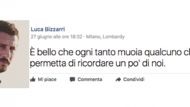 Il post di Luca Bizzarri dopo la morte di Paolo Limiti