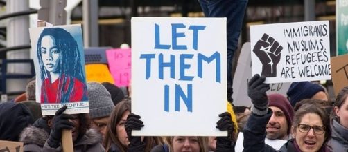 Protest at John F. Kennedy International Airport January 2017 (wikimediacommons)