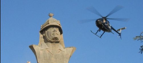 Blackwater MD-530F over Republican Palace, Baghdad / Photo by CC x 2.O jamesdale10 - Flickr via wiki