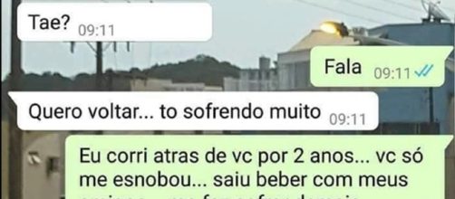 Mulher zoa ex-namorada no Whatsapp