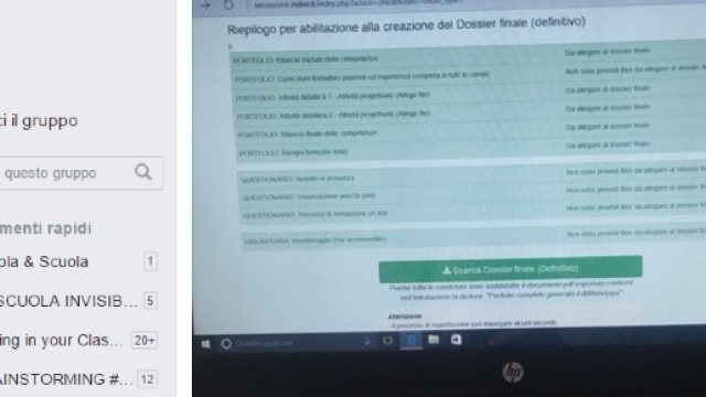 Dossier finale e relazione finale attivit&agrave; in piattaforma