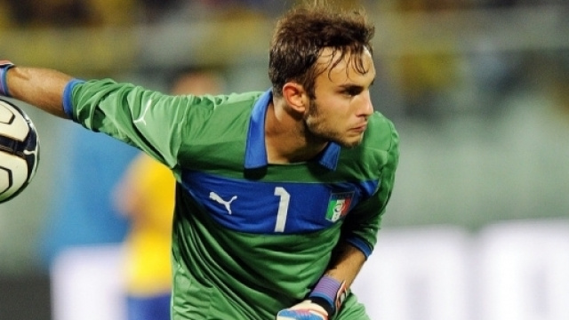 Francesco Bardi, portiere di propriet&agrave; dell'Inter.