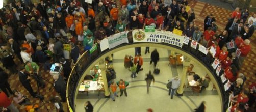 Iowa union rally, flickr creative commons