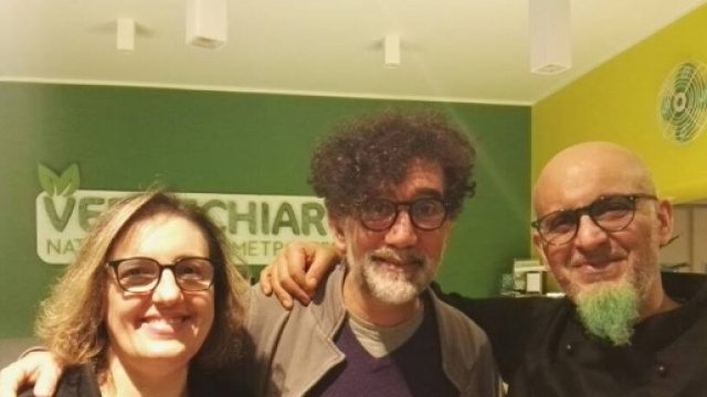 I titolari di Verdechiaro e il leader dei Tinturia