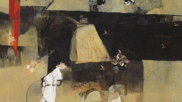 Opera di Alberto Gianquinto presente alla mostra