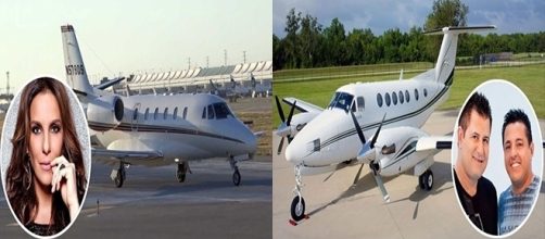 Famosos brasileiros e seus avi&otilde;es